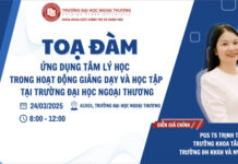 Toạ đàm “Ứng dụng Tâm ký học trong hoạt động giảng dạy và học tập tại Trường Đại học Ngoại thương